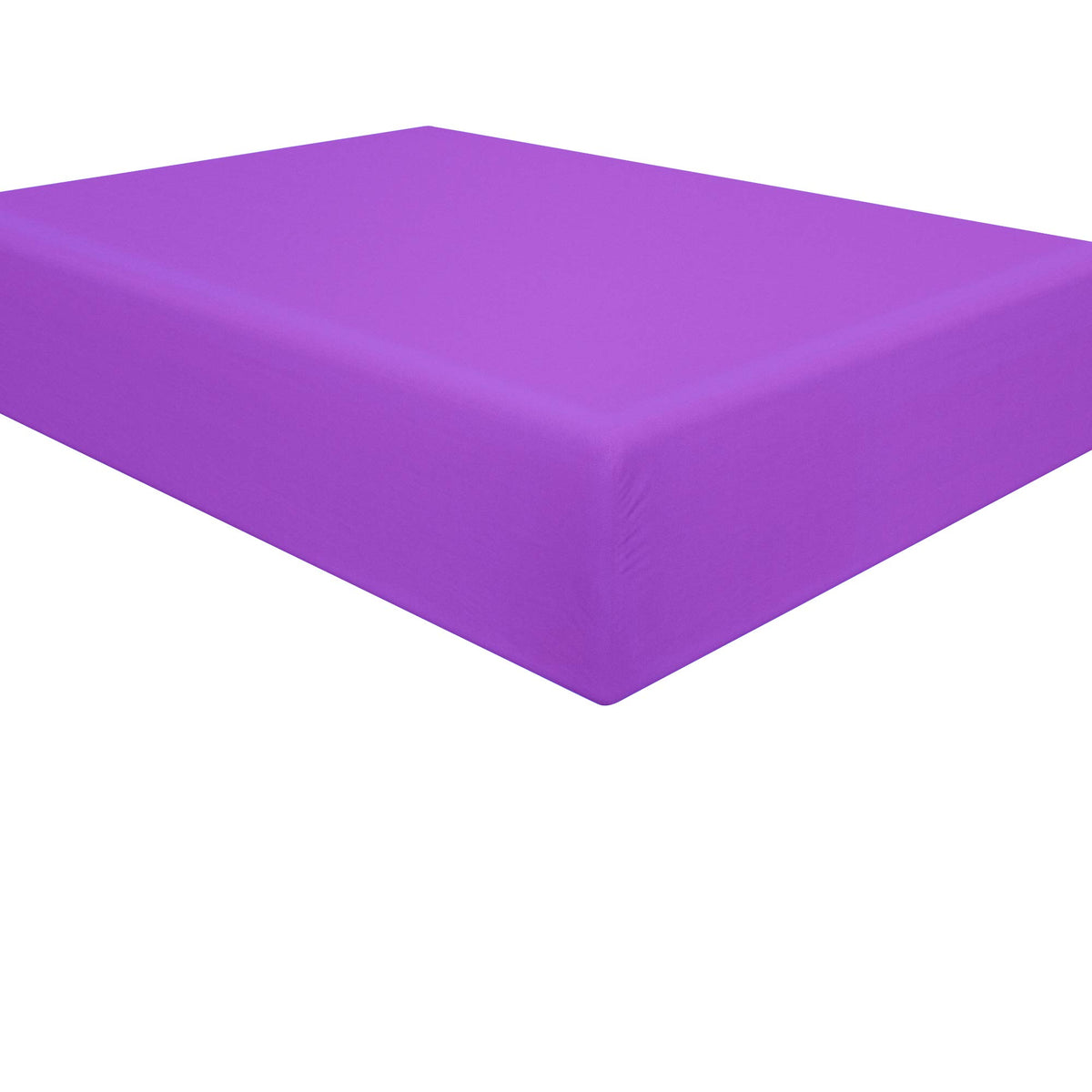 Ntbay 100% Brushed Microfiber Twin Fitted Sheet, 1800 Super Soft And Cozy, Wrinkle, Fade, Stain Resistant Deep Pocket Fitted Bed Sheet Only, Purple
