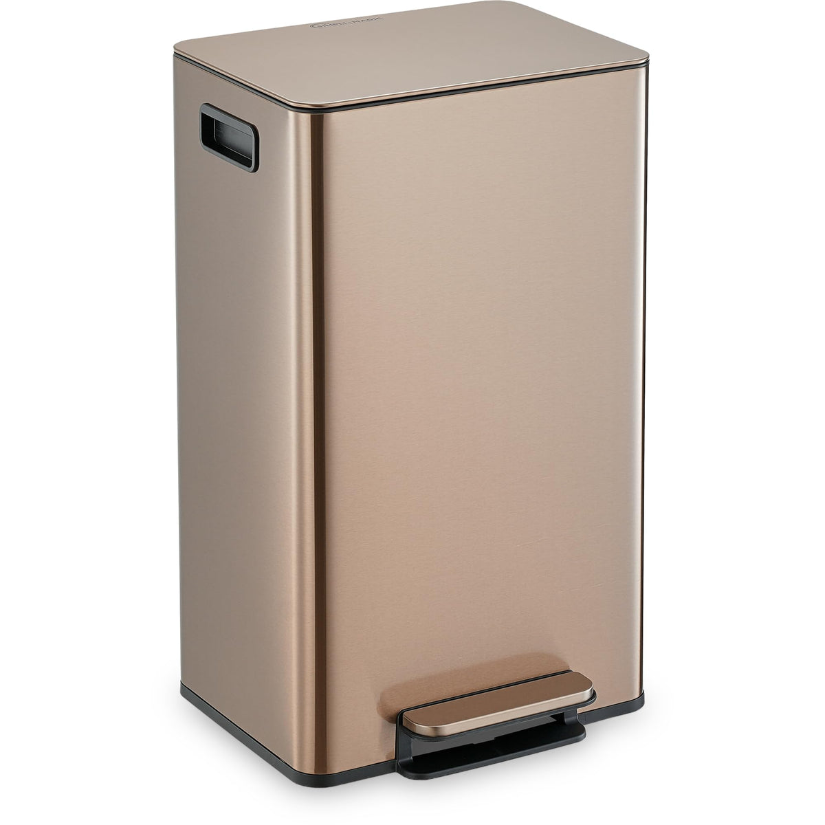 SIMPLIMAGIC 13 Gallon / 50L Step Trash Can, Infinity Edge, Rose Gold
