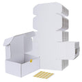 Rlavbl 9X6X4 Shipping Boxes Set Of 25, White Corrugated Cardboard Box For Packing, Mailing, Business
