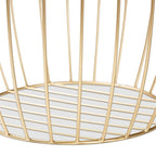 Baxton Studio Mabon Modern and Contemporary Gold Finished Metal End Table Gold/Metal