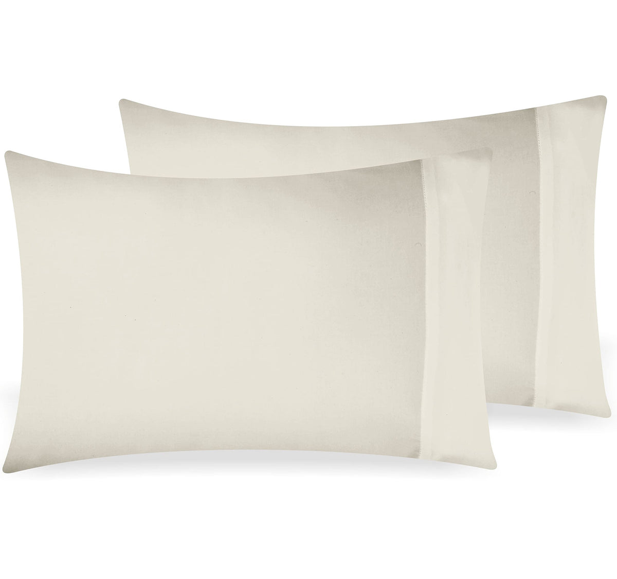 California Design Den Soft & Silky 500 Thread Count 100% Cotton Is Cool & Smooth, 2 Pillowcases Standard Fits Standard & Queen P