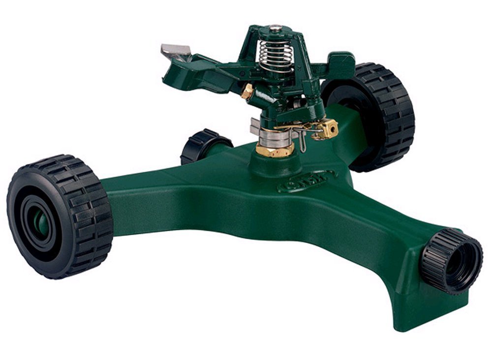 Orbit Brass Impact Sprinkler On Wheeled Base (Zinc Impact Sprinkler)