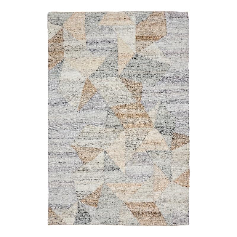 Kosas Home Tawas 108 x 144 Geometric Polyester Fabric Area Rug in Multi-Color