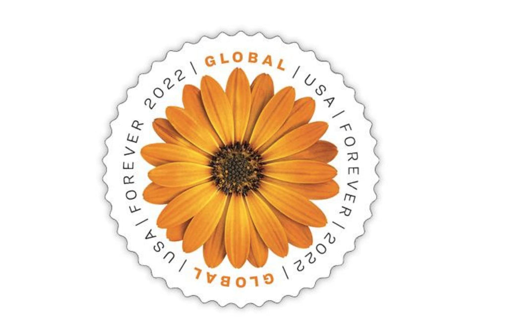 Usps African Daisy 2022 (Sheet Of 10) International Mail Global Postage Forever Stamps Scott #5680
