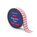 Towjug Magnetic Tape Strip Roll With 3M Self Adhesive Backing, (1 In Wide X 20 Ft Long) Flexible Sticky Magnet Tape Strips For K