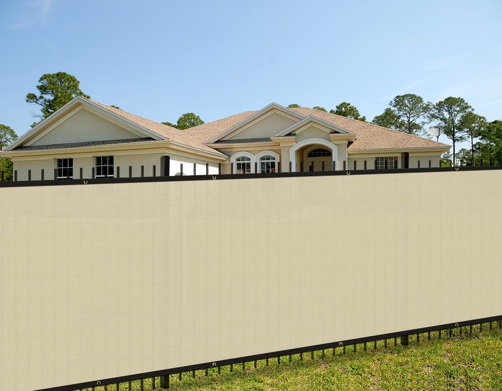 Coarbor 8' X 30' Fence Privacy Screen Heavy Duty Windscreen Fencing Mesh Shade Net Cover For Garden Wall Backyard Patio Deck And