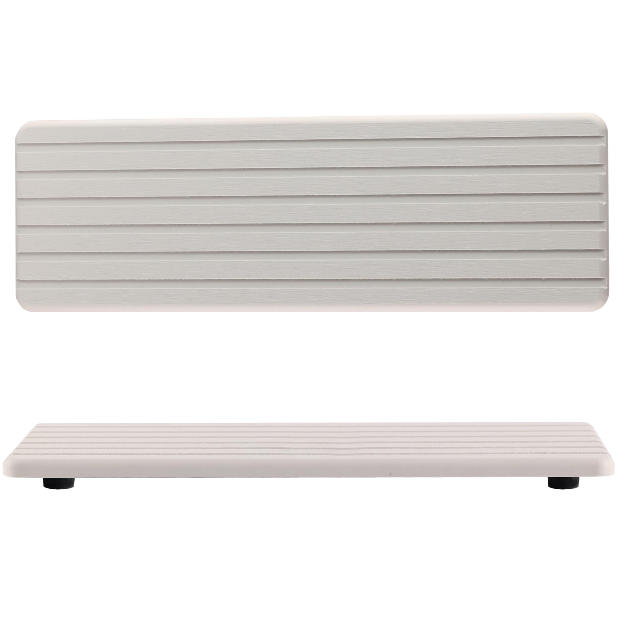NiuYichee 2 PCS Bathroom Vanity Trays with Grooves,12.2X3.94, Instant Dry Sink Organizer, Diatomite Coaster, Kitchen Soap Tray, 