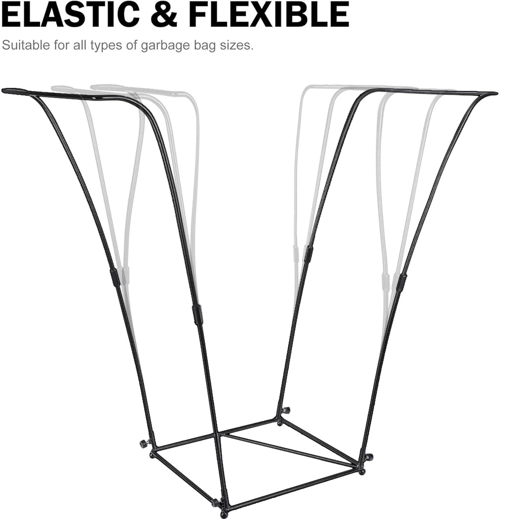 Metal Trash Bag Holder - Garbage Bag Holder Frame Holds 30-45 Gallon Bags-Multi-Use Outdoor Leaf Bag Stand For Yard Camping Gard