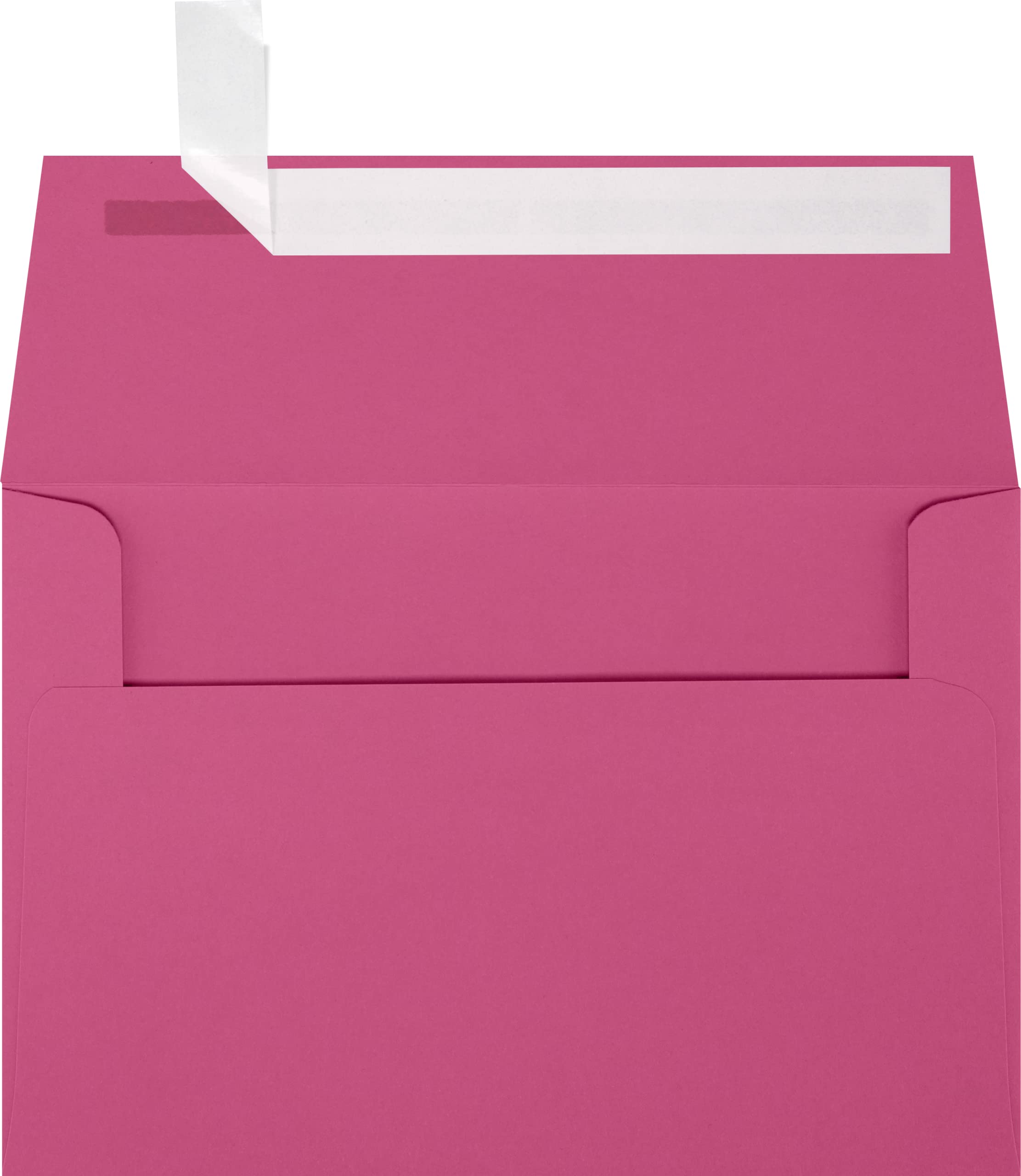 Luxpaper A4 Invitation Envelopes | Peel & Press | 4 1/4' X 6 1/4' | Magenta Pink | 80Lb. Text | 50 Qty