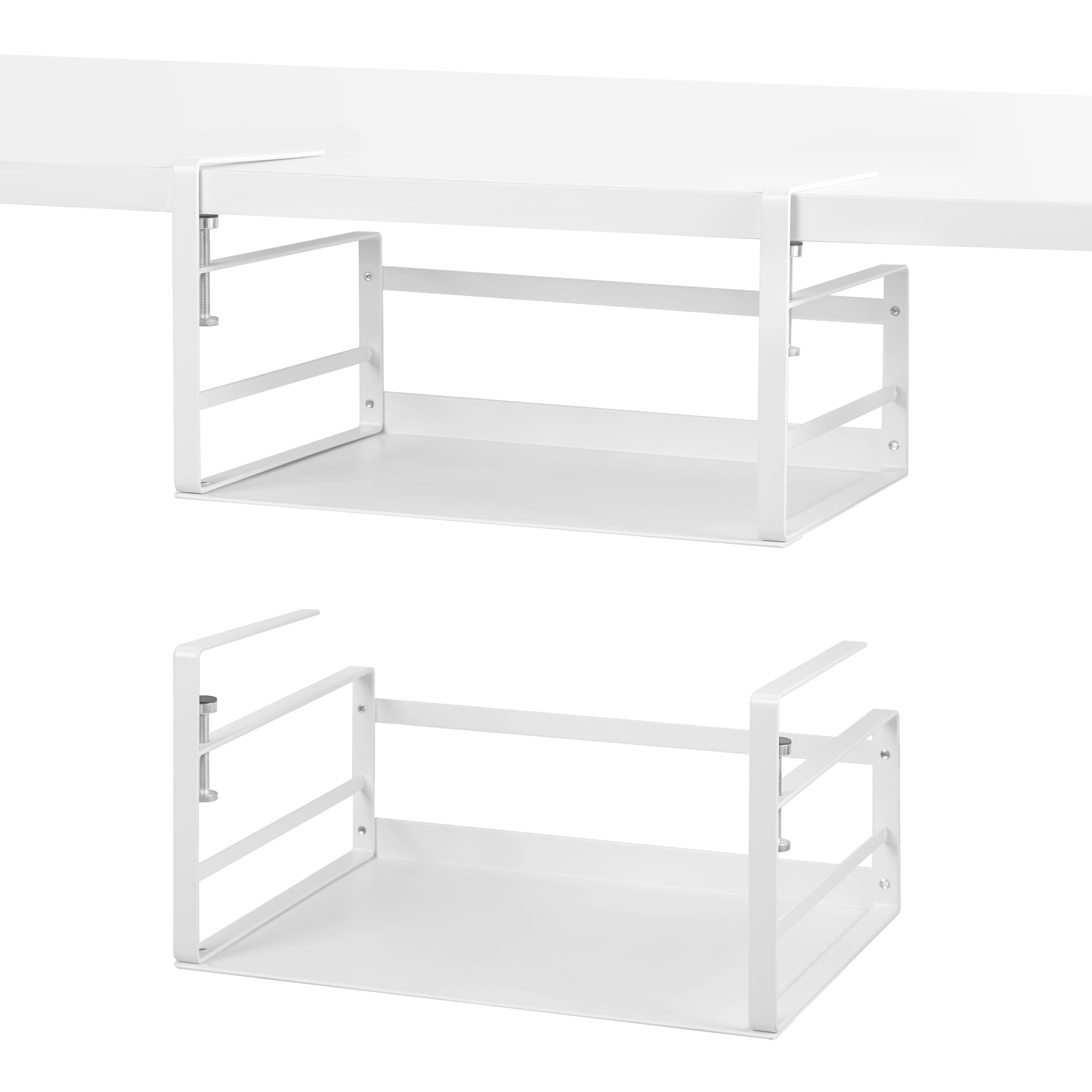 Nxconsu 2Pack Under Shelf Storage Basket Organizer Hanging Holder For Kitchen Cabinet Pantry Cupboard Closet Desk Bookshelf Orga