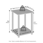 Furinno Turn-N-Tube Easy Assembly Stackable Bookcase, Bookshelf, French Oak/Grey