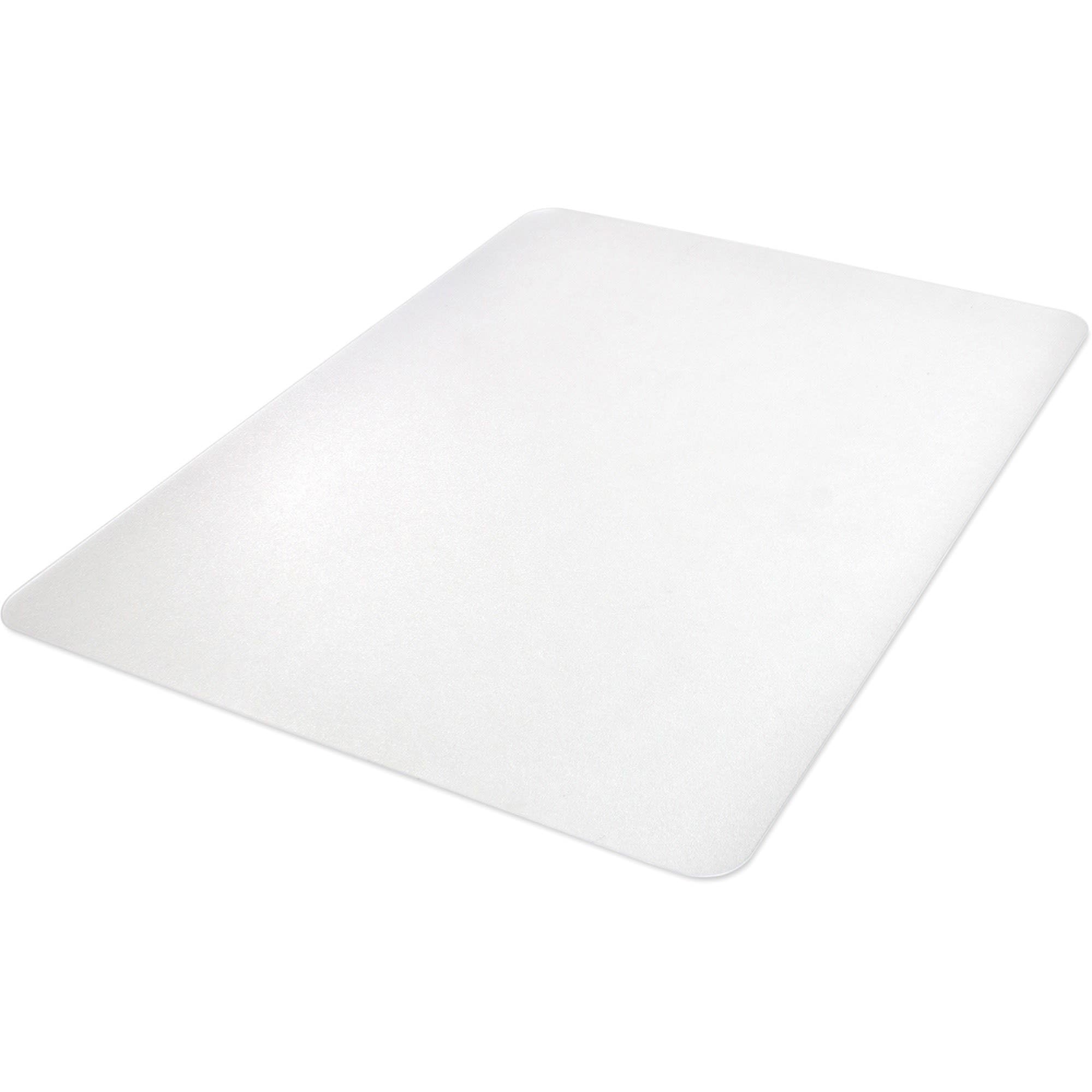 Deflecto Polycarbonate Hardfloor EconoMat Clear Chair Mat, Hard Floor Use, Rectangle, Straight Edge, 45&quot; x 53&quot;, Clear