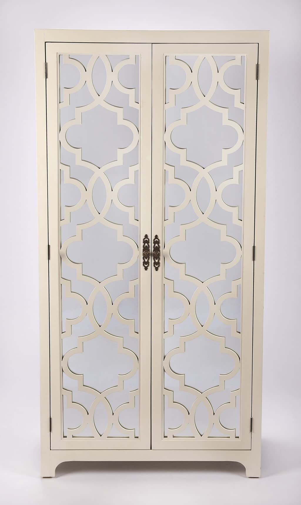 HomeRoots Wood Morjanna White Tall Cabinet