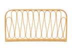 Baxton Studio Carrick Modern Brown Rattan Queen Size Wall-Mount Headboard
