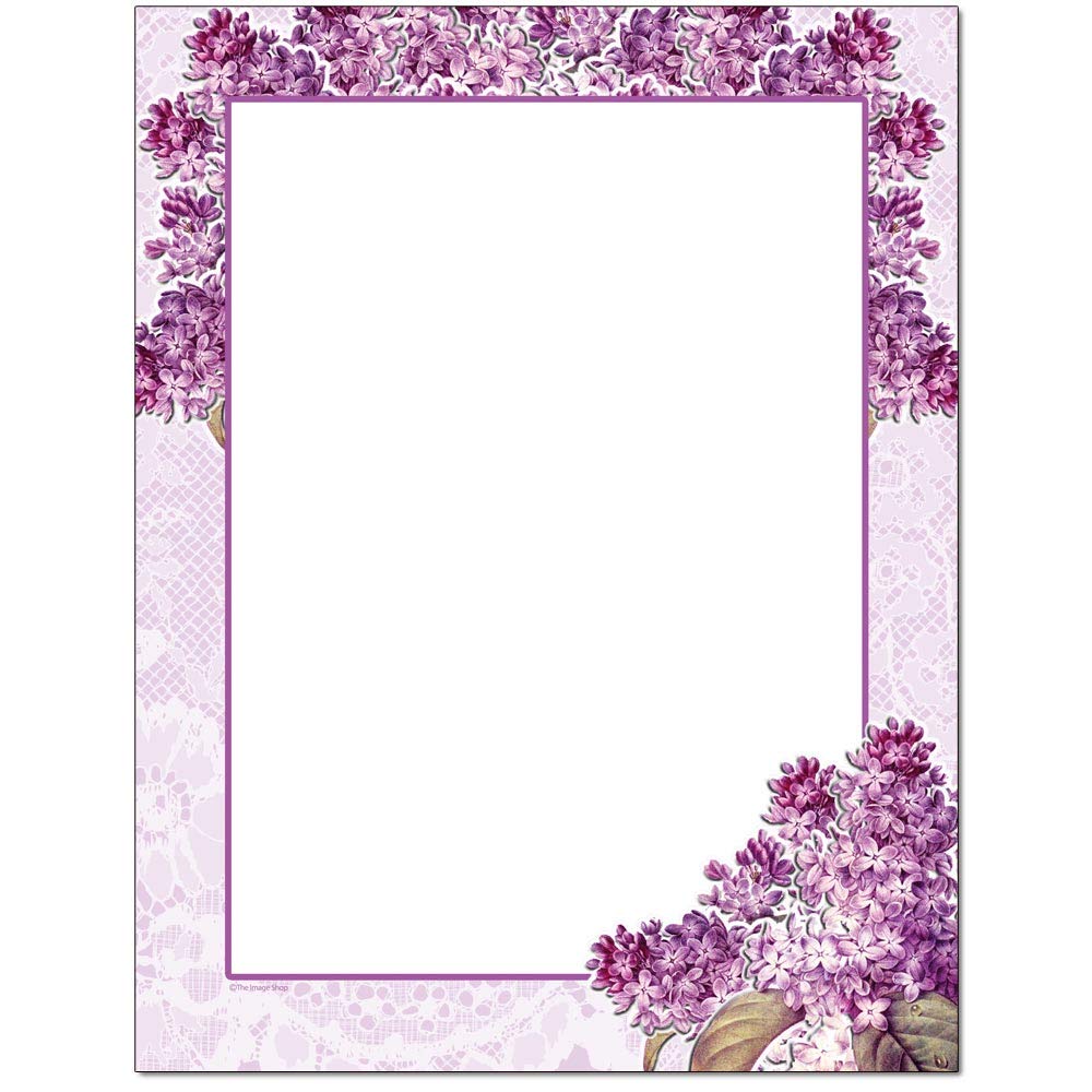 Granny'S Lilacs Letterhead Laser & Inkjet Printer Paper (100 Sheets)