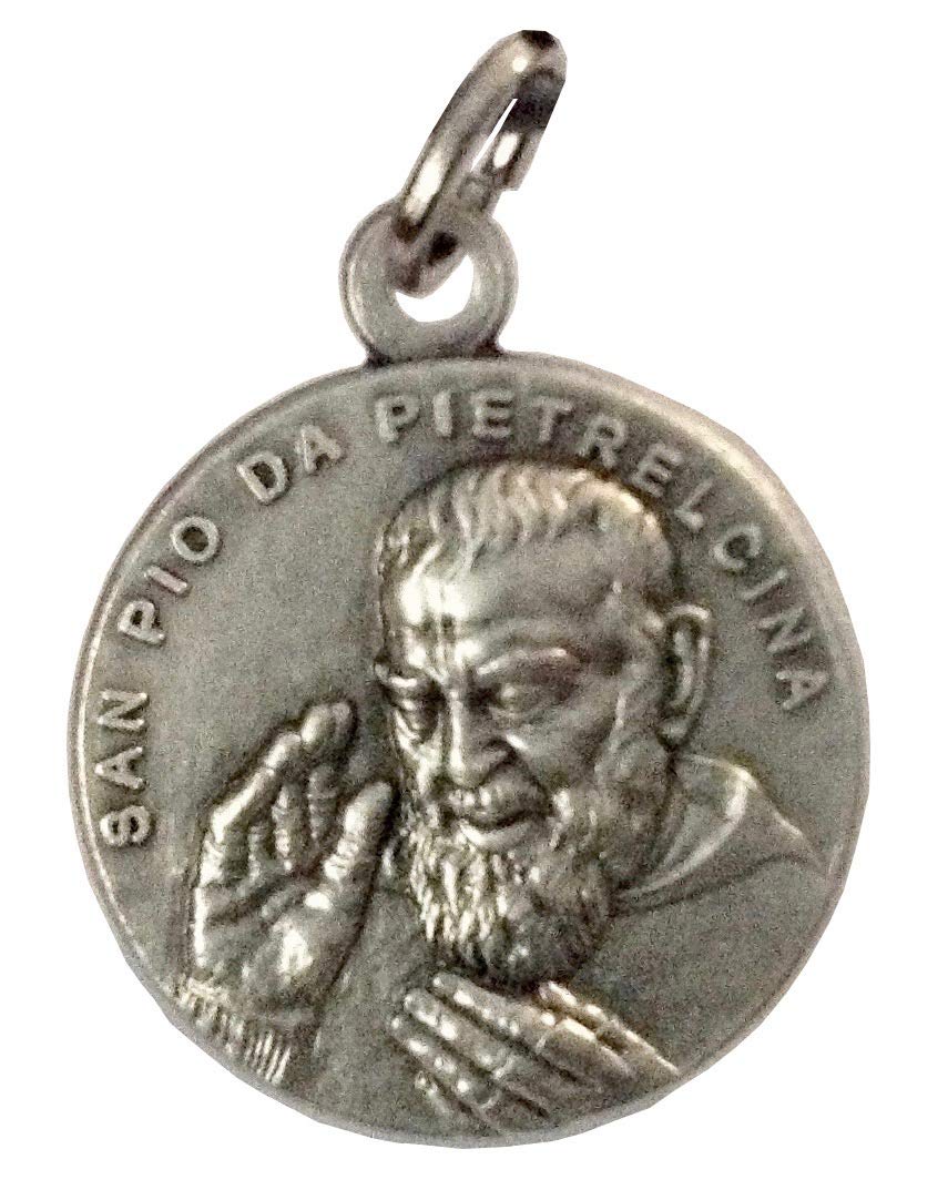 SAINT PIO FROM PIETRELCINA (PADRE PIO) MEDAL - Made in HIGH RELIEF -100% MADE IN ITALY