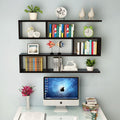 The Good Luck Wall Mount Floating Shelves for Books Shelf, Antiques, Organizer, Storage  DIY  MDF (Wenge)