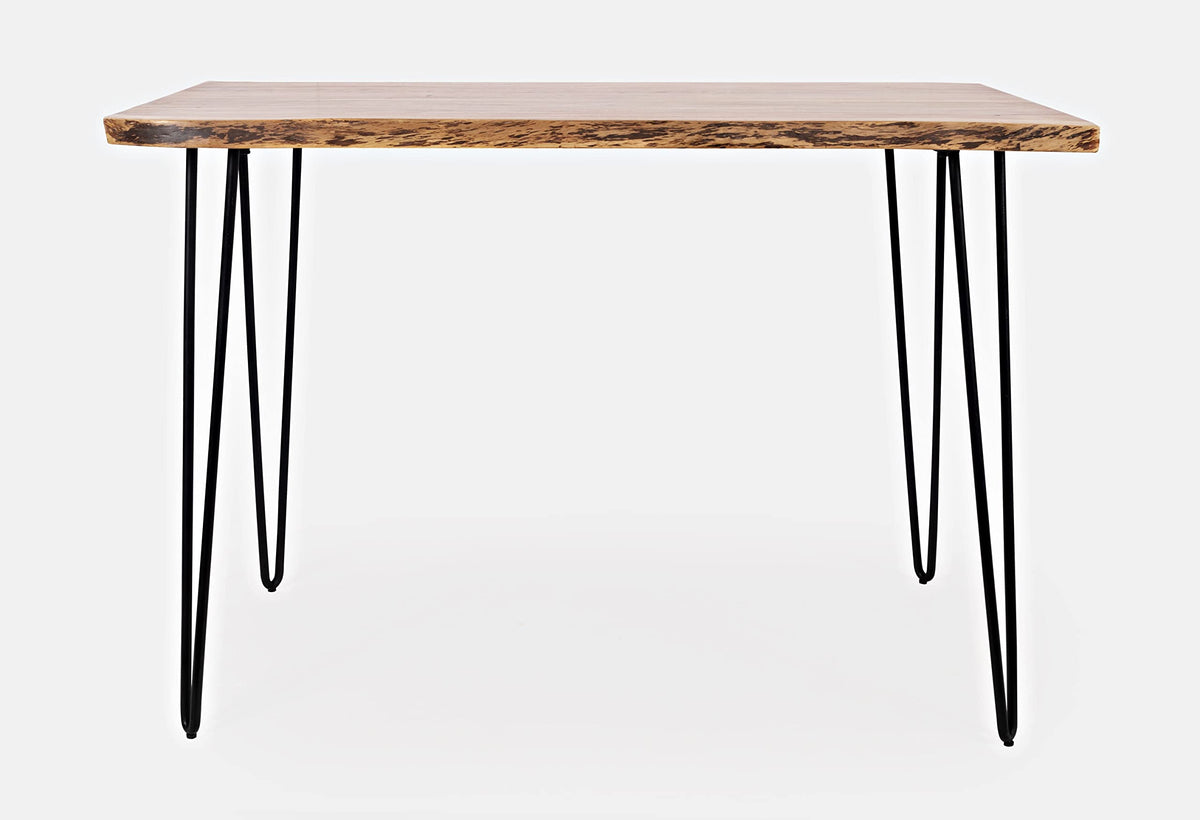 Jofran Nature's Edge 52'' Farmhouse Dining Table - Solid Wood Counter Height Dining Table for Modern Homes, Natural