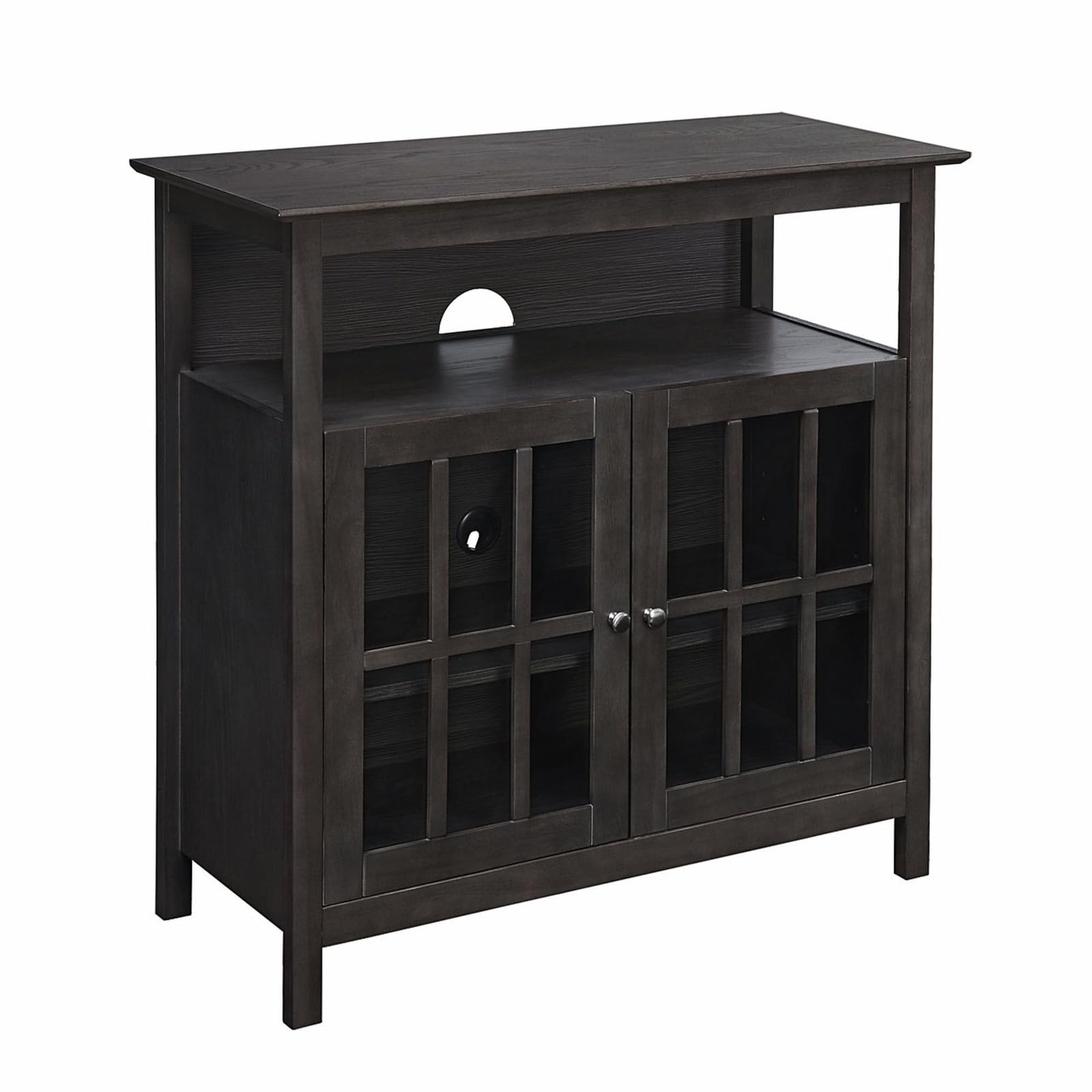 Convenience Concepts Big Sur Highboy TV Stand 36 - Modern Entertainment Center For TVs up to 40, Storage Cabinet for Dining, Liv