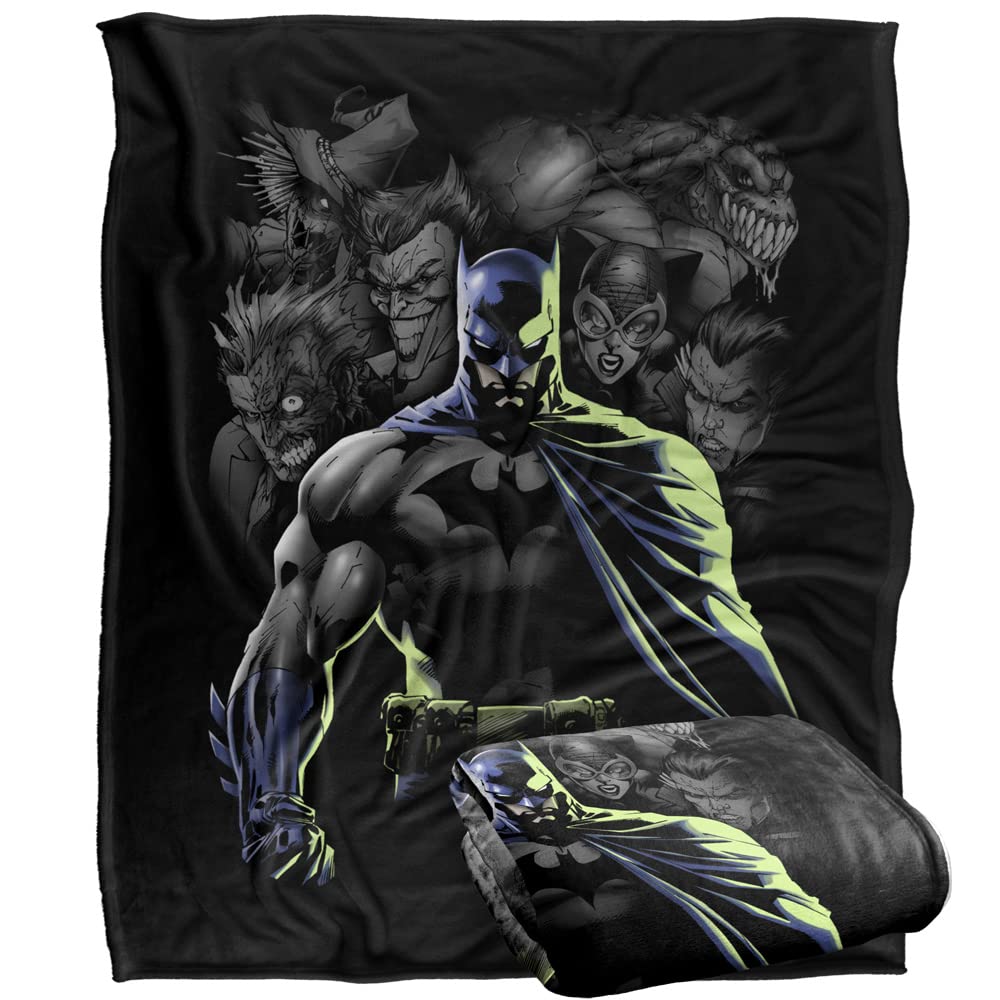 Batman Villains Unleashed Officially Licensed Silky Touch Super Soft Throw Blanket 50' X 60'