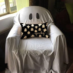 Jxzygmd Halloween Pillow Cover 12X20 Ghost Spooky Halloween Lumbar Pillow Covers Decorations Outdoor Halloween Pillows Decorativ