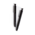 U Brands Midnight Monterey Ballpoint Pens, Set Of 2, Black Soft Touch, Painted Black Details, Bold (1.0 Mm) Point, Black Ink