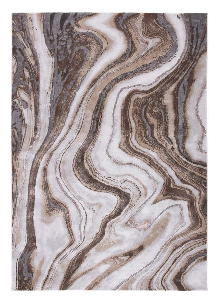 SAFAVIEH Craft Collection Accent Rug - 4 x 6, Gold & Grey, Modern Abstract Design, Non-Shedding & Easy Care, Ideal for High Tr