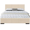 Abbey Platform Bed, Gray, Full/ Gray