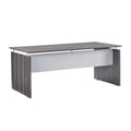 Mayline MNDS63LGS Medina Straight Edge Desk, 63"W, Gray Steel Laminate