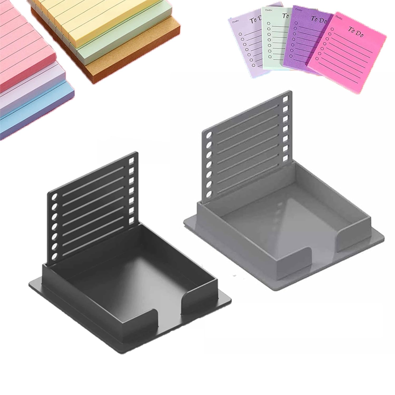 2Pc Sticky Note Stencil Template - Post It Note Holder For Precision Planning And Organization - Ideal For Office And School Use