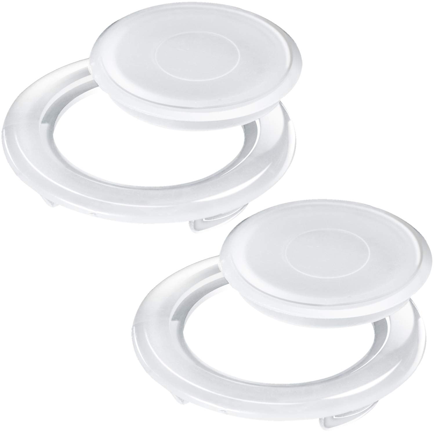 Bememo 2 Sets 2 Inch Patio Table Umbrella Hole Ring And Cap Set, Standard Size Umbrella Thicker Hole Ring Plug And Cap Set Table