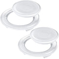 Bememo 2 Sets 2 Inch Patio Table Umbrella Hole Ring And Cap Set, Standard Size Umbrella Thicker Hole Ring Plug And Cap Set Table