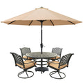 Mastercanopy Patio Umbrella For Outdoor Market Table -8 Ribs (9Ft,Khaki)