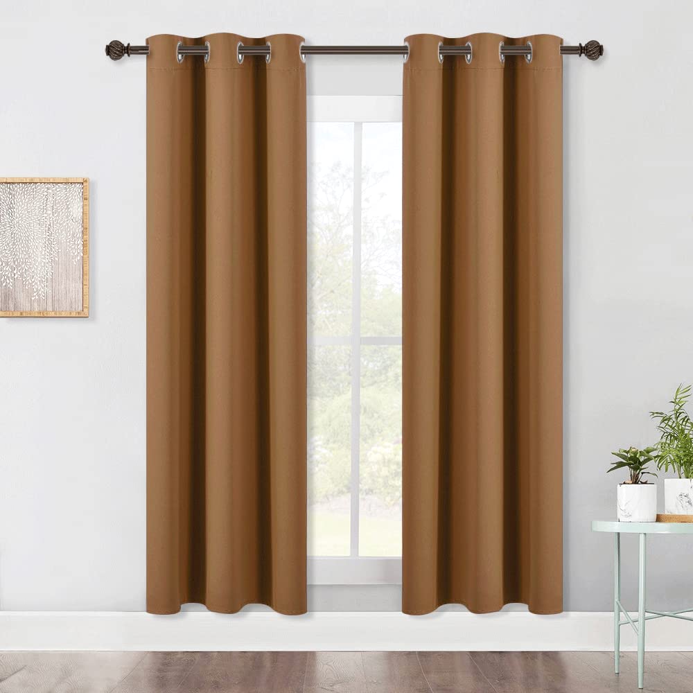 Nicetown Sleek Blackout Curtains 72 Inches Length For Windows, Noise Reducing And Block Draft Panels For Door Doorway Laundry Of