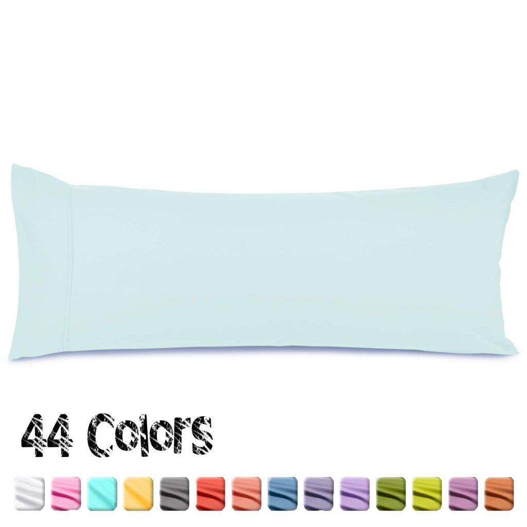 Nestl Body Pillow Cover - Soft Body Pillow Pillowcase - Lightweight Light Blue Pillowcase - Microfiber Body Pillow Case Cover - 20X54 Inches - Envelope Closure