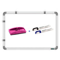 Yajnas White Board 1.5X2 Feet Non-Magnetic Double Sided Whiteboard & Chalkboard Both Side Writing Board With 2 Whiteboard Marker