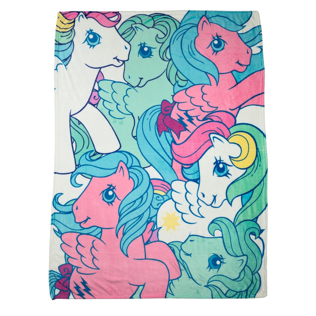 Franco My Little Pony Classic Bedding Super Soft Cozy Throw, 46 In X 60 In, (Officially Licensed Product)