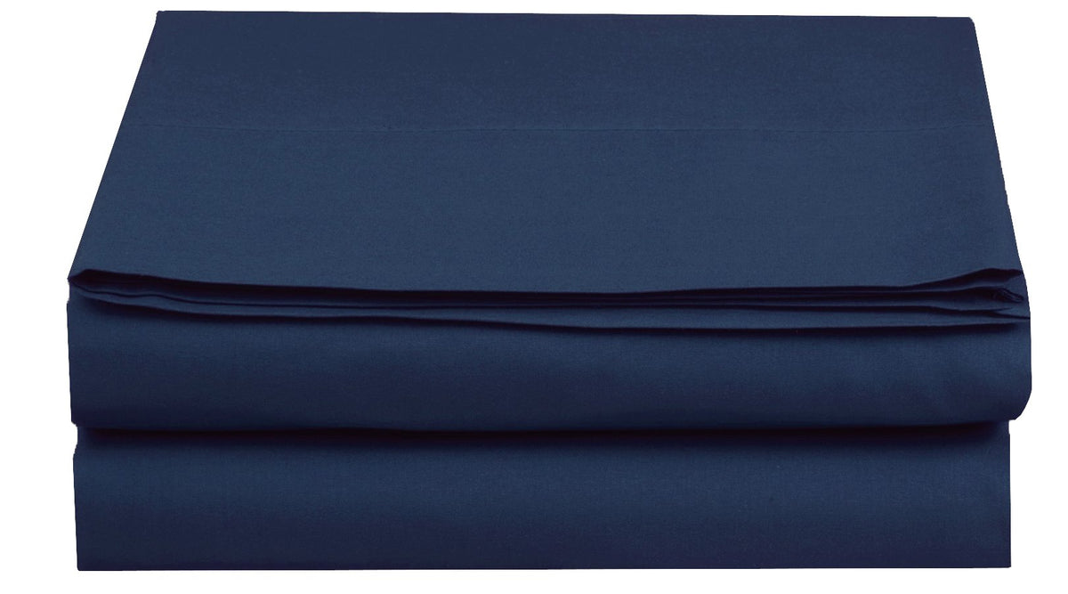 Luxury Fitted Sheet on Amazon Elegant Comfort Wrinkle-Free 1500 Premier Hotel Quality 1-Piece Fitted Sheet, Full Size, Navy Blue