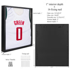 16X20 Large Shadow Box Frame, Jersey Frame Display Case With Grade A Natural Pine Wood Acrylic Front And Metal Hanger Shadowbox