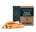 Palo Santo Smudging Sticks Premium (12 Pack) from Peru -100% Natural Incense, High Resin for Spiritual Cleansing-Substantially H