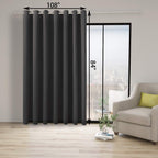 Bonzer Room Divider Curtain Total Privacy Wall Grommet Thermal Insulated Soundproof Extra Wide Blackout Curtains For Bedroom Liv