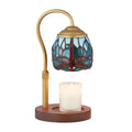 GlitzLamp Dragonfly Tiffany Style Candle Warmer lamp, Candle Warmer Lamp with Timer & Dimmer Candle Warmer Height Adjustable Sce