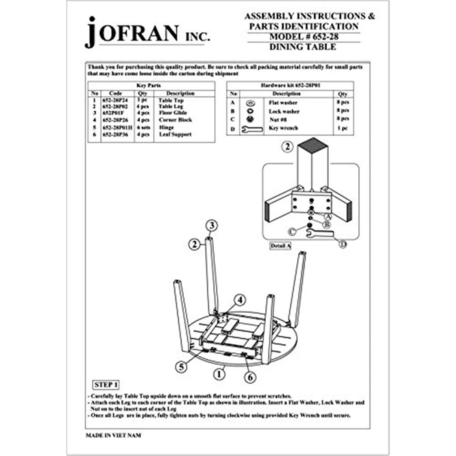 Jofran Inc. Simplicity 42'' Solid Wood Drop Leaf Dining Table