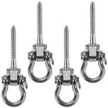 Benelabel Swing Hangers - Set Of 4 Stainless Steel Screw Brackets For Hanging Chairs, Hammocks, Punching Bags - 1800Lb Capacity
