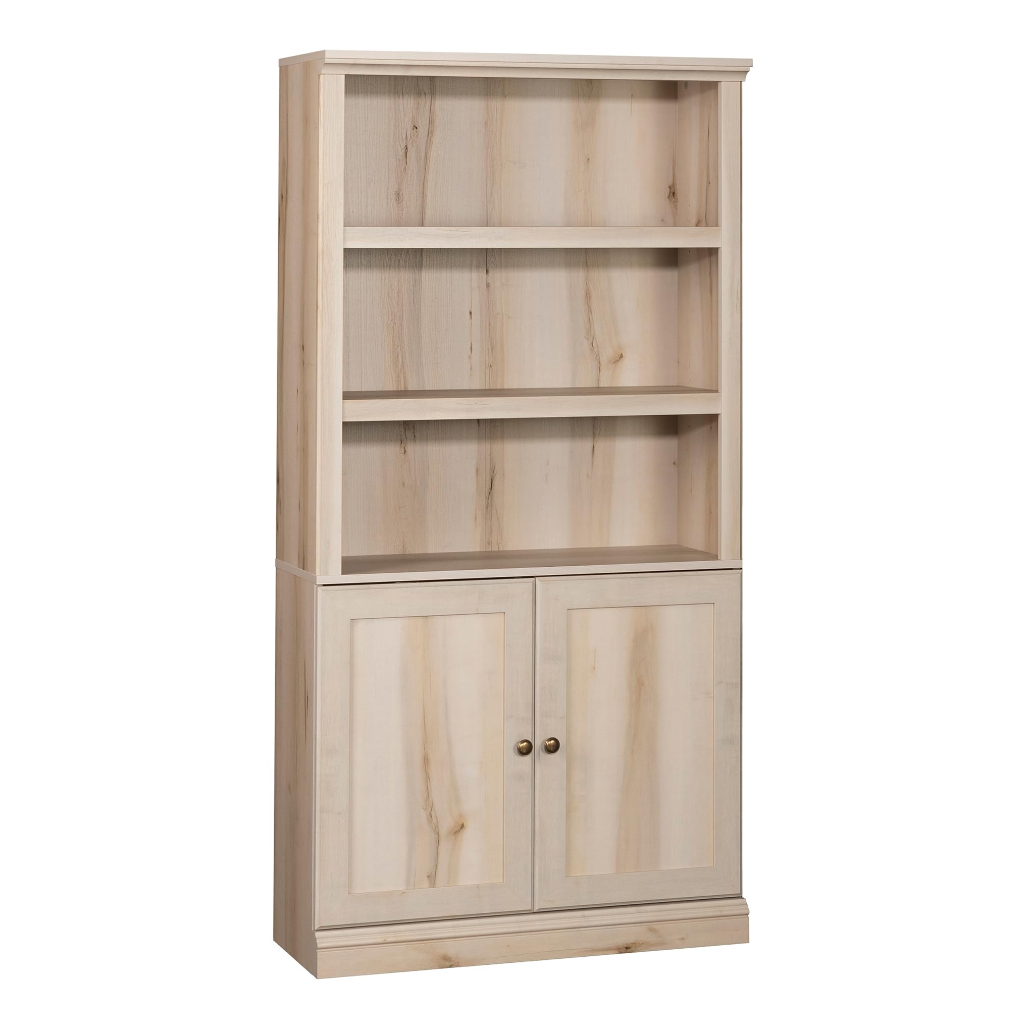 Sauder Miscellaneous Storage 5-Shelf/Book Shelf 2-Door Bookcase, Pacific Maple Finish