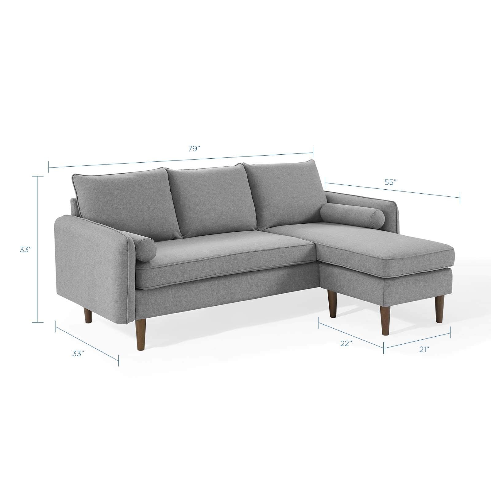 Modway Eei-3867-Lgr Revive Sofas, Light Gray