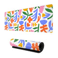 Colorful Flower Abstract Floral Mouse Pad Gaming Xl Large Mousepad Desk Mat Long Extended Big Keyboard Pads Table Accessories Fo