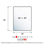 FloorTex ECO113648EP Eco-friendly Chairmat, Rectangle, 36-Inch x48-Inch, Clear