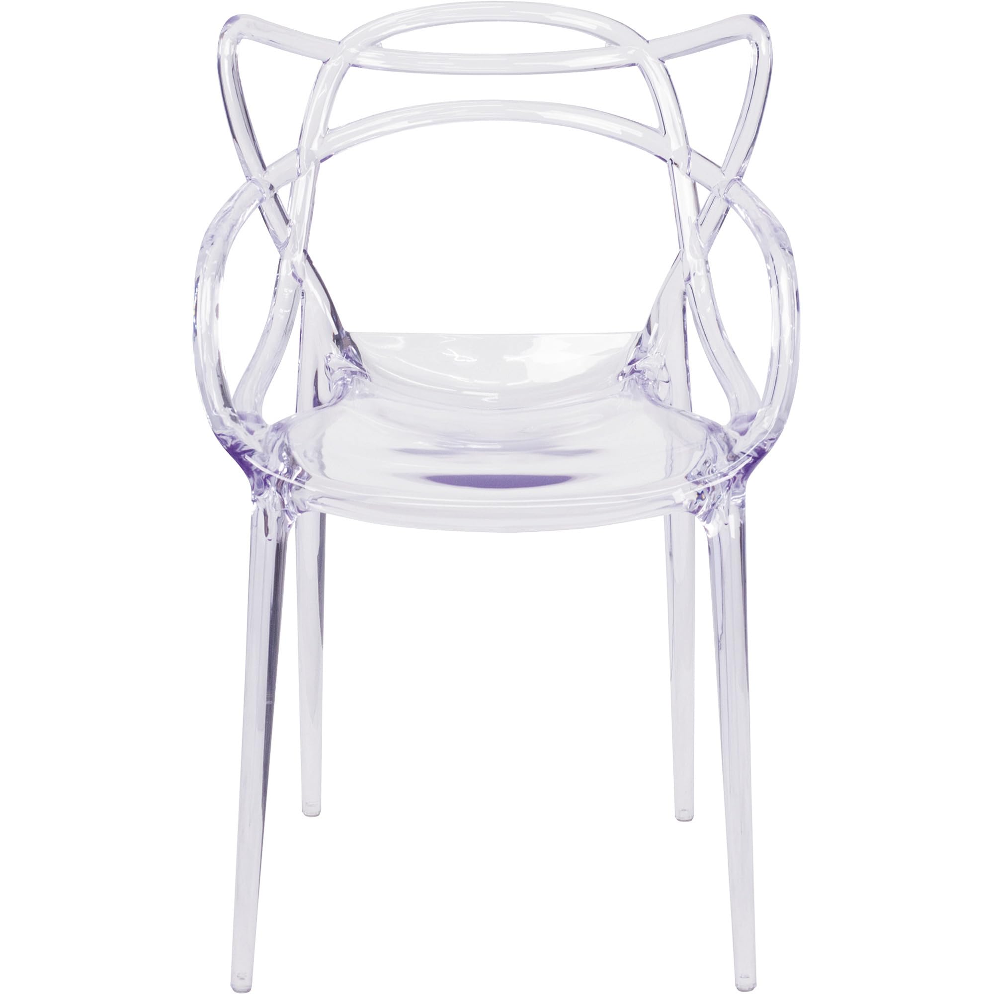 Flash Furniture Nesting Series Transparent Stacking Side Chair
