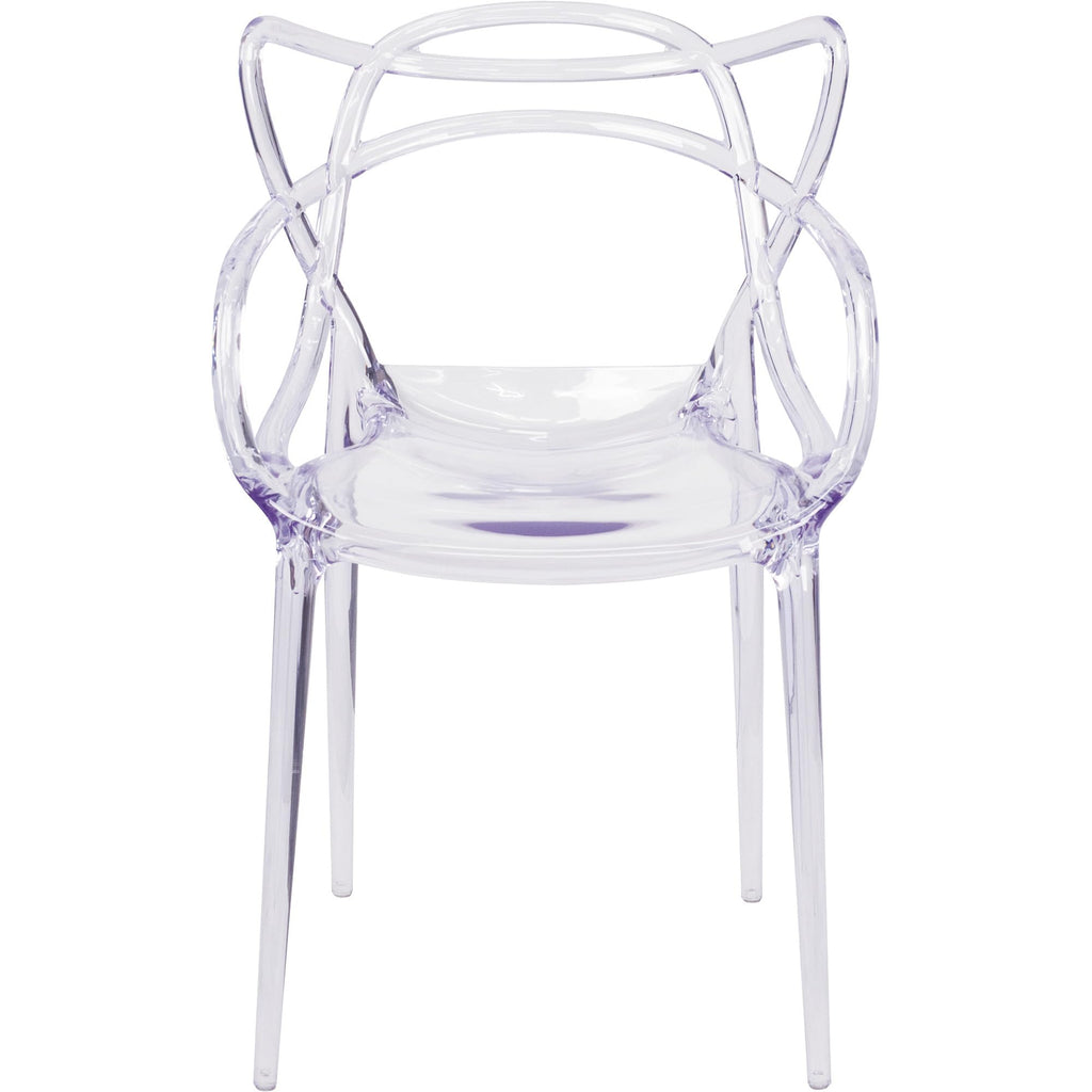 Flash Furniture Nesting Series Transparent Stacking Side Chair